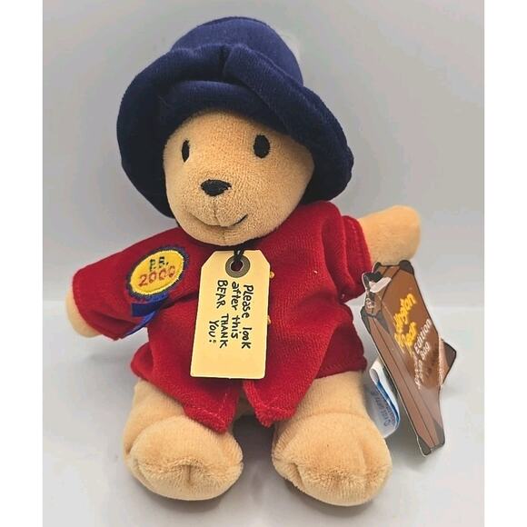 Vintage 2000 Paddington Bear Special Edition Bean Bag Red Coat w Tag BB28 - Picture 1 of 5